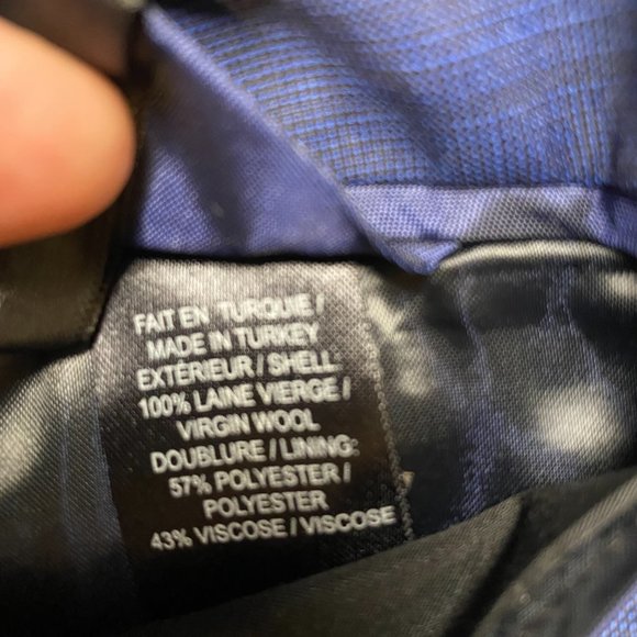 40R Navy Blue Simons(Le 31) Suit Blazer - Picture 5 of 8